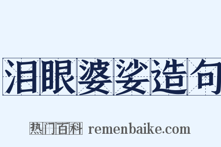 泪眼婆娑造句是什么意思的图片